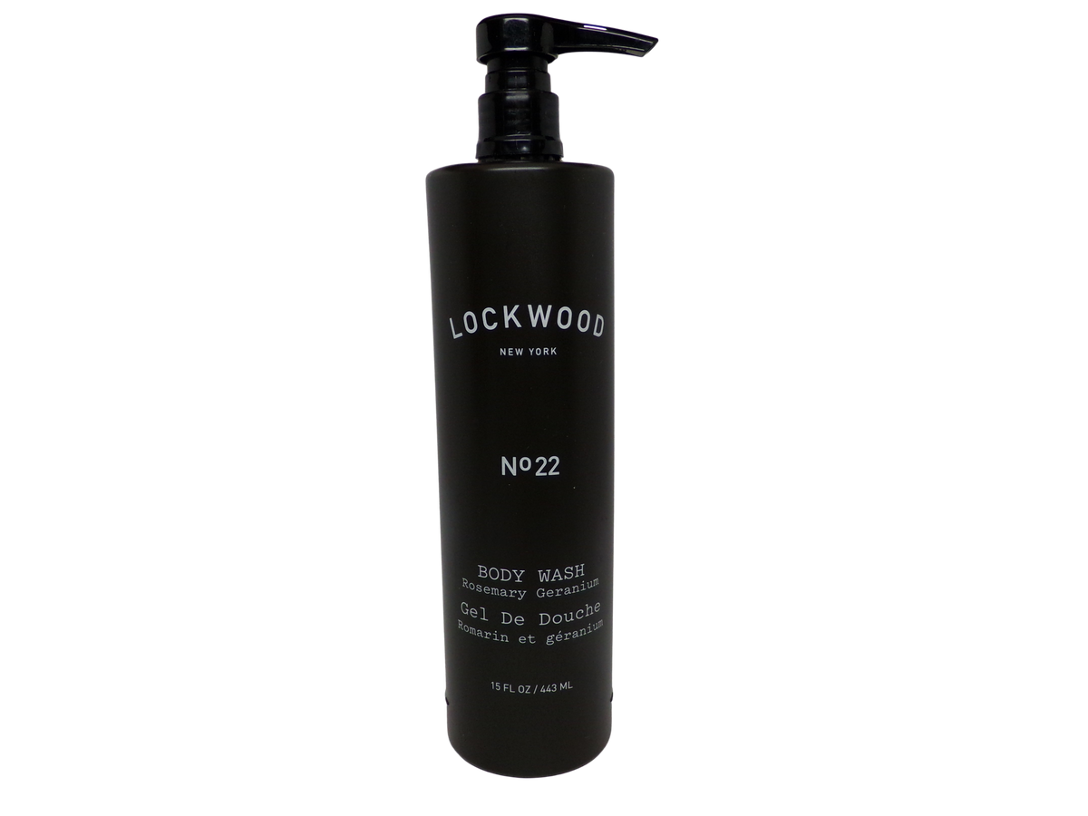 Lockwood New York No. 22 Rosemary Geranium Body Wash Lot of Two (15oz)