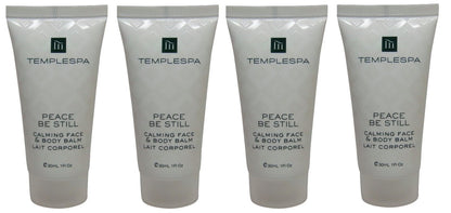 Temple Spa Peace Be Still Calming Face Body Balm Lotion 4 each 1oz tubes