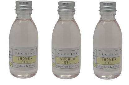 Archive Grapefruit & Neroli Energizing Shower Gel  Lot Of 6 Each 1.5oz Bottles