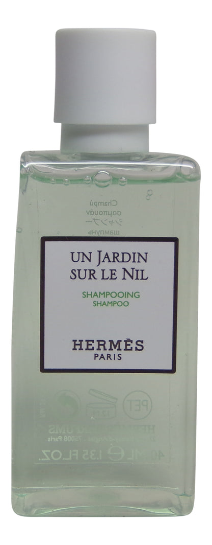 Hermes Un Jardin Sur le Nil Shampoo lot of 12 each 1.35oz Bottles. Total of  16.2oz