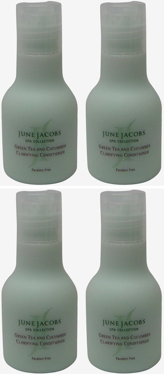 June Jacobs Green Tea and Cucumber Clarifying Conditioner Lot of 4 each 1.7oz