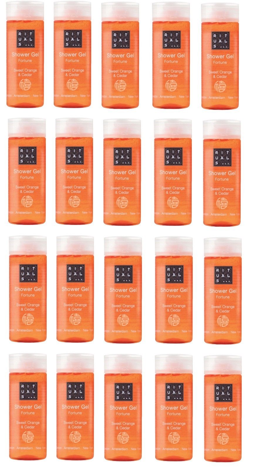 Rituals Fortune Sweet Orange & Cedar Shower Gel. Lot of 20. Total of 17oz