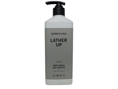 Kenneth Cole Lather Up Vetiver Body Wash Lot of 4 each 12.8oz Bottles