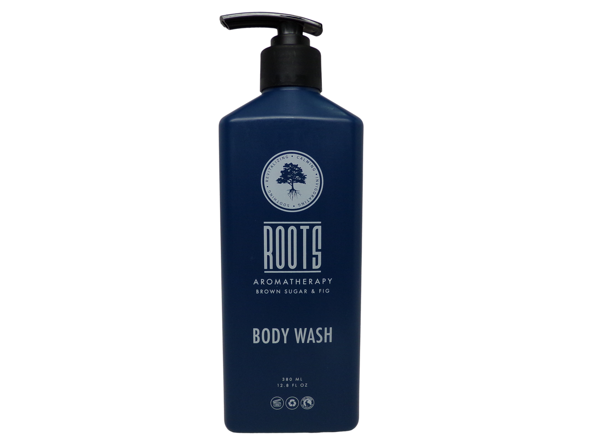 Roots Aromatherapy Brown Sugar & Fig Body Wash Lot of two 12.17oz Bottles
