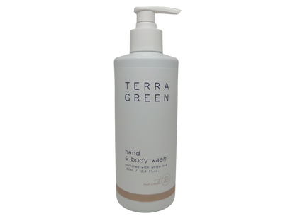 Terra Green Hand and Body Wash Enriched with White Tea (12.8oz) lot of 2 Bottles