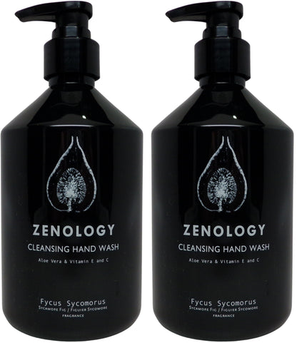 Zenology Fycus Sycomorus Cleansing Hand Wash Lot of Two 16.9oz Bottles