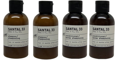Le Labo Santal 33 Shampoo & Conditioner lot of 4 (2 of each) 3oz bottles.
