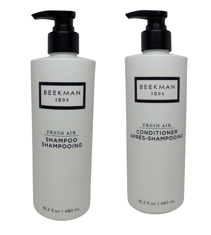 Beekman 1802 Fresh Air Shampoo & Conditioner Set 16.2oz Pump Bottles