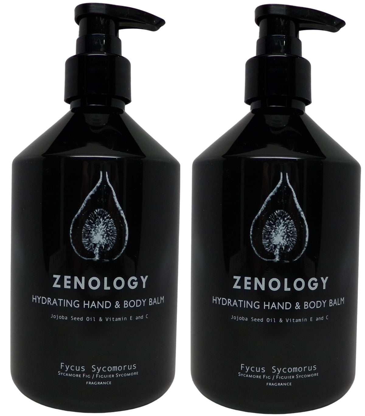 Zenology Fycus Sycomorus Hydrating Hand and Body Balm Lot of Two 16.9oz Bottles