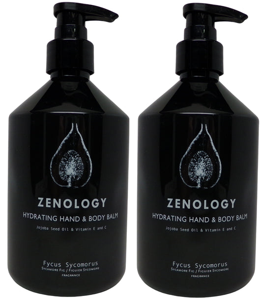 Zenology Fycus Sycomorus Hydrating Hand and Body Balm Lot of Two 16.9oz Bottles