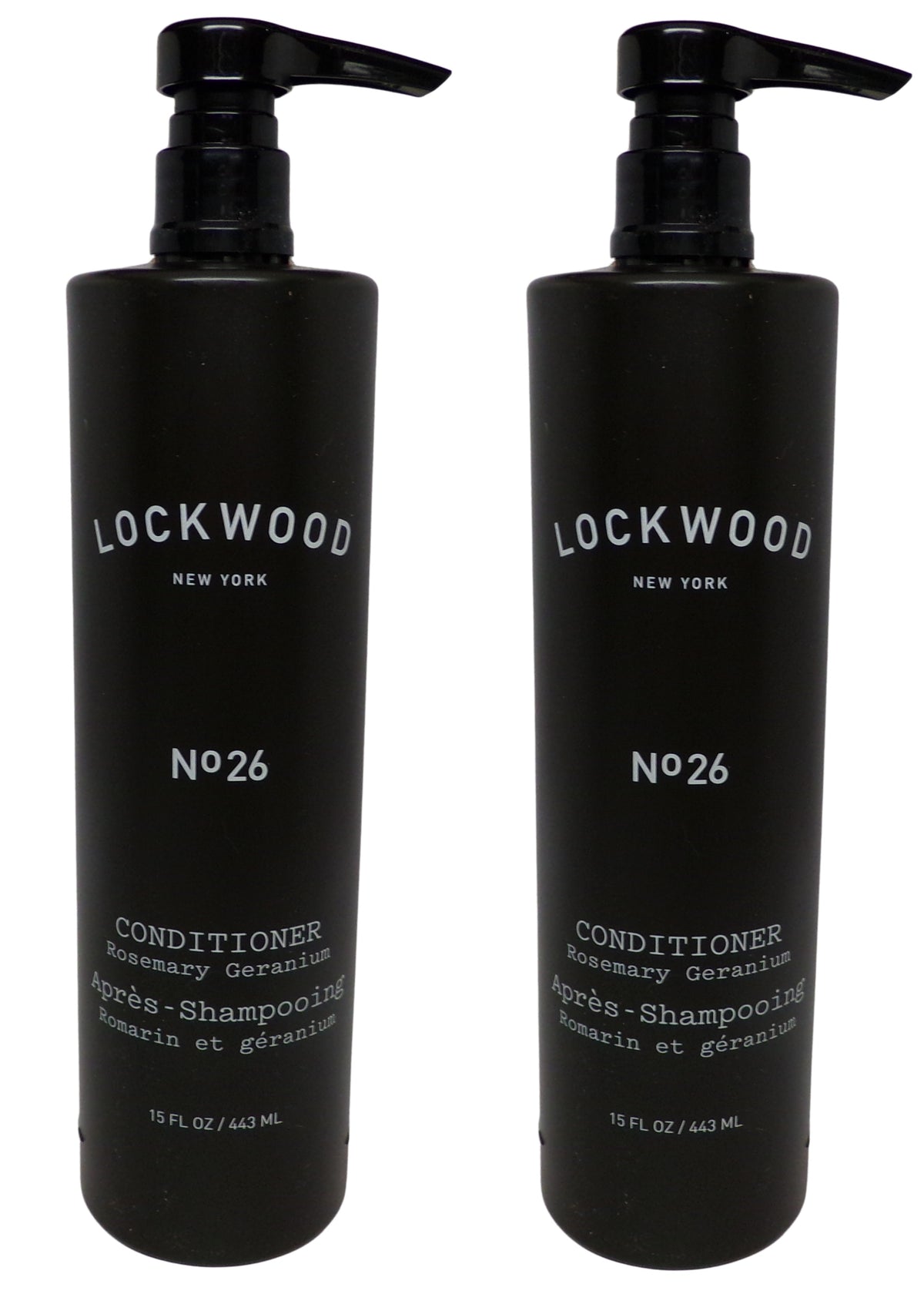 Lockwood New York No. 26 Rosemary Geranium Conditioner Lot of Two (15oz)
