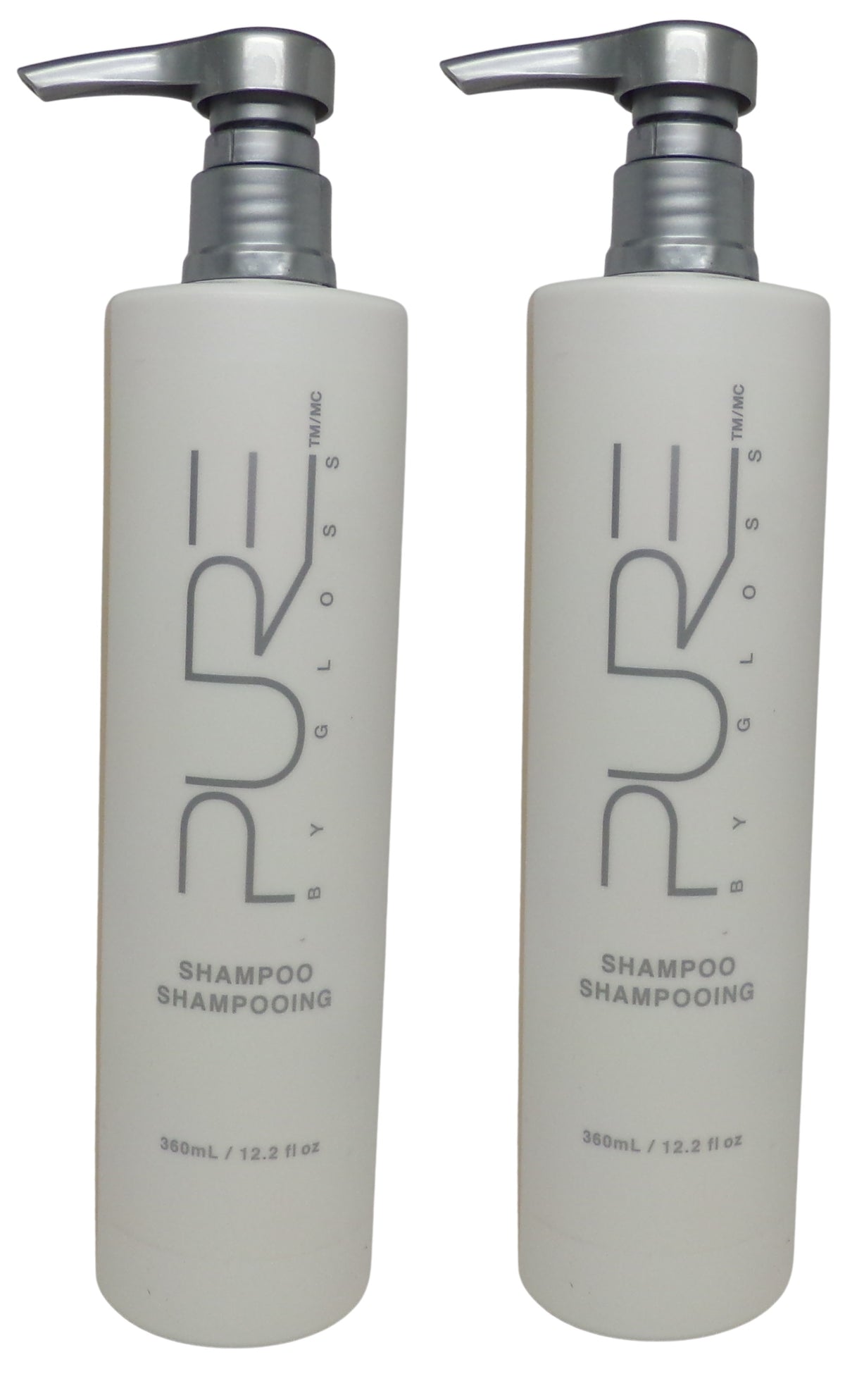 PURE by Gloss Shampoo Lo of two 12.2oz Bottles