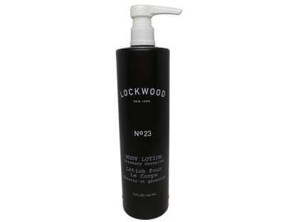 Lockwood New York No. 23 Rosemary Geranium Body Lotion Lot of Two (15 oz)