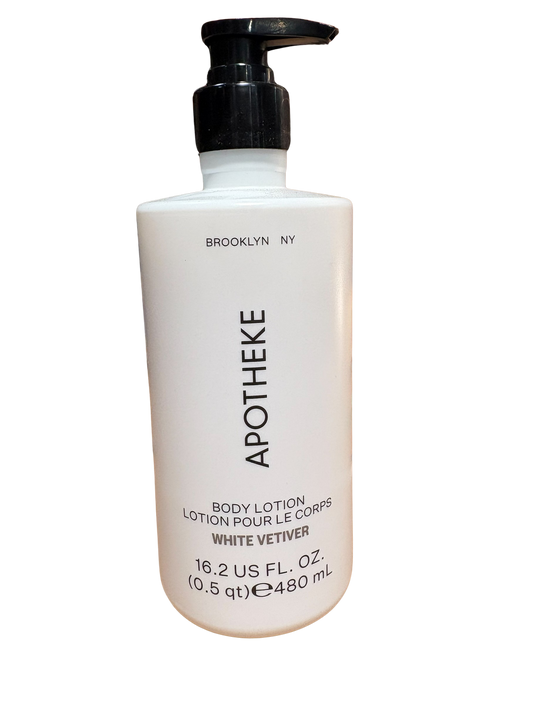 Apotheke White Vetiver Body Lotion 16.2oz Pump Bottle