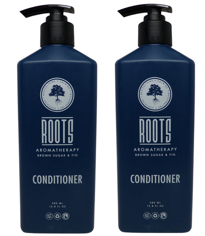Roots Aromatherapy Brown Sugar & Fig Conditioner Lot of two 12.17oz Bottles