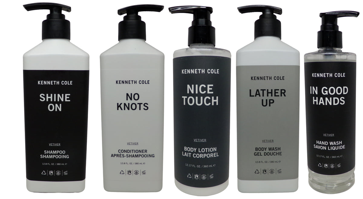 Kenneth Cole Bath Collection Lot of 5 each 12.8oz Bottles