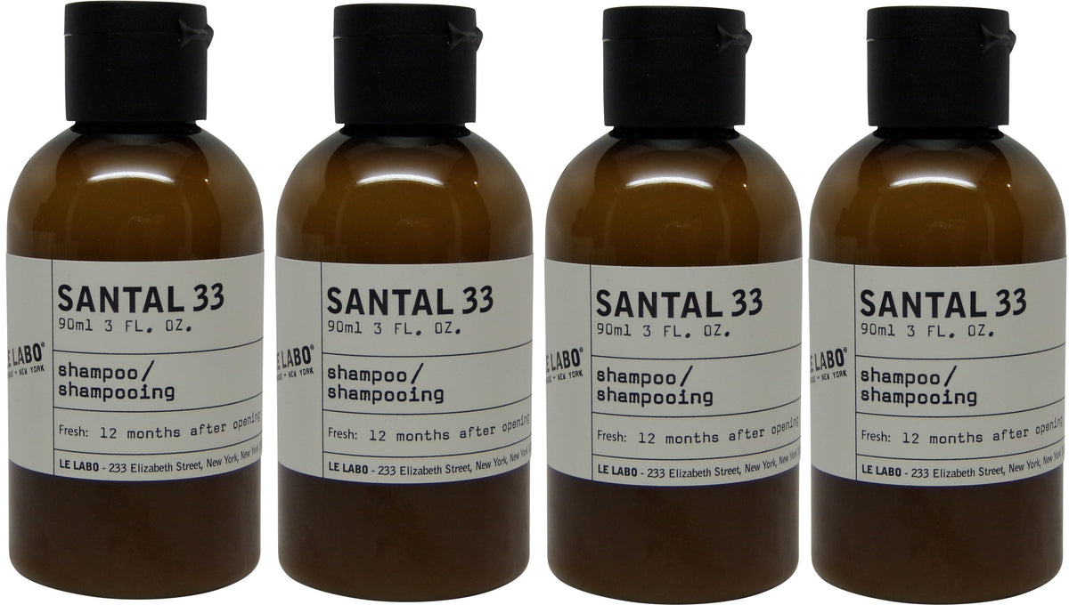 Le Labo Santal 33 Shampoo lot of 4 each 3oz bottles. Total of 12oz