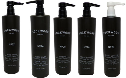 Lockwood New York Rosemary Geranium Bath Collection Lot of five (15oz) Bottles