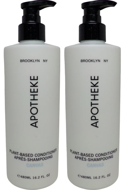 Apotheke Canvas Conditioner Lot of Two 16.2oz Pump Bottles