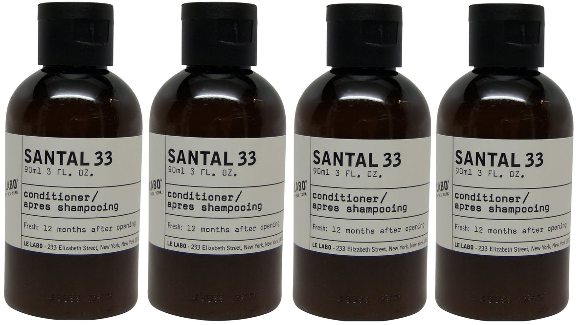 Le Labo Santal 33 Conditioner lot of 4 each 3oz bottles. Total of 12oz