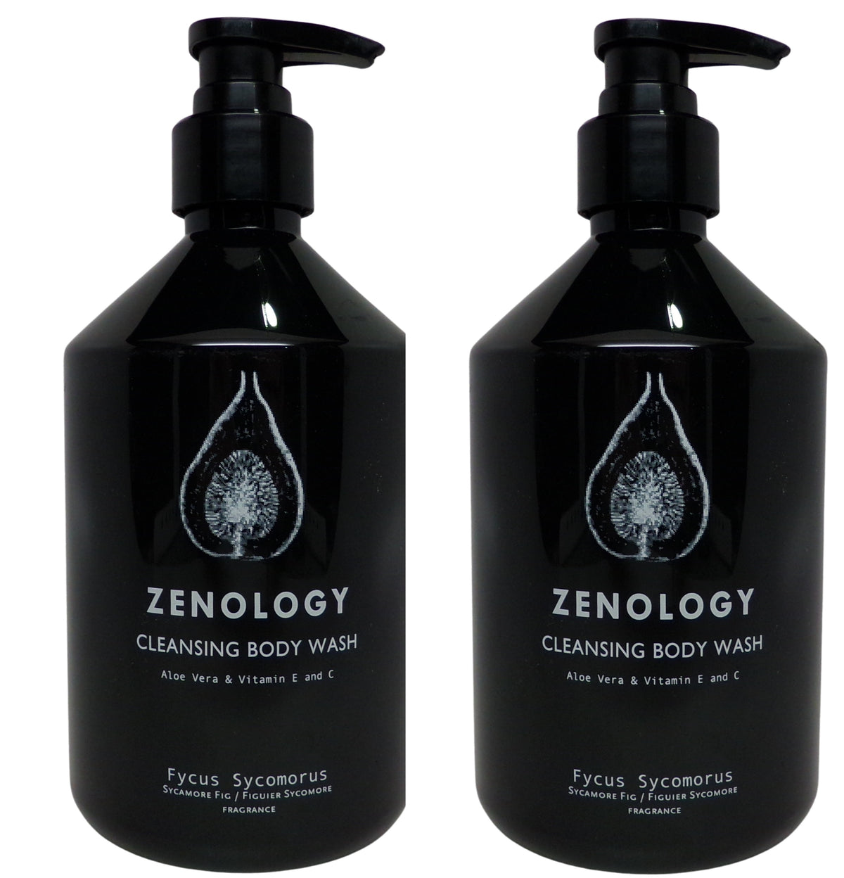 Zenology Fycus Sycomorus Cleansing Body Wash Lot of Two 16.9oz Bottles