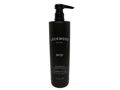 Lockwood New York No. 25 Rosemary Geranium Shampoo Lot of Two (15oz)