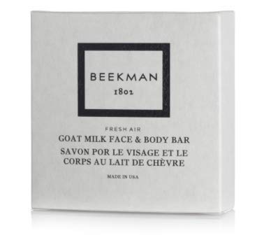 Beekman 1802 Fresh Air Goat Milk Face and Body Bar Boxed Soaps, 1.25 Ounce - Set of 10