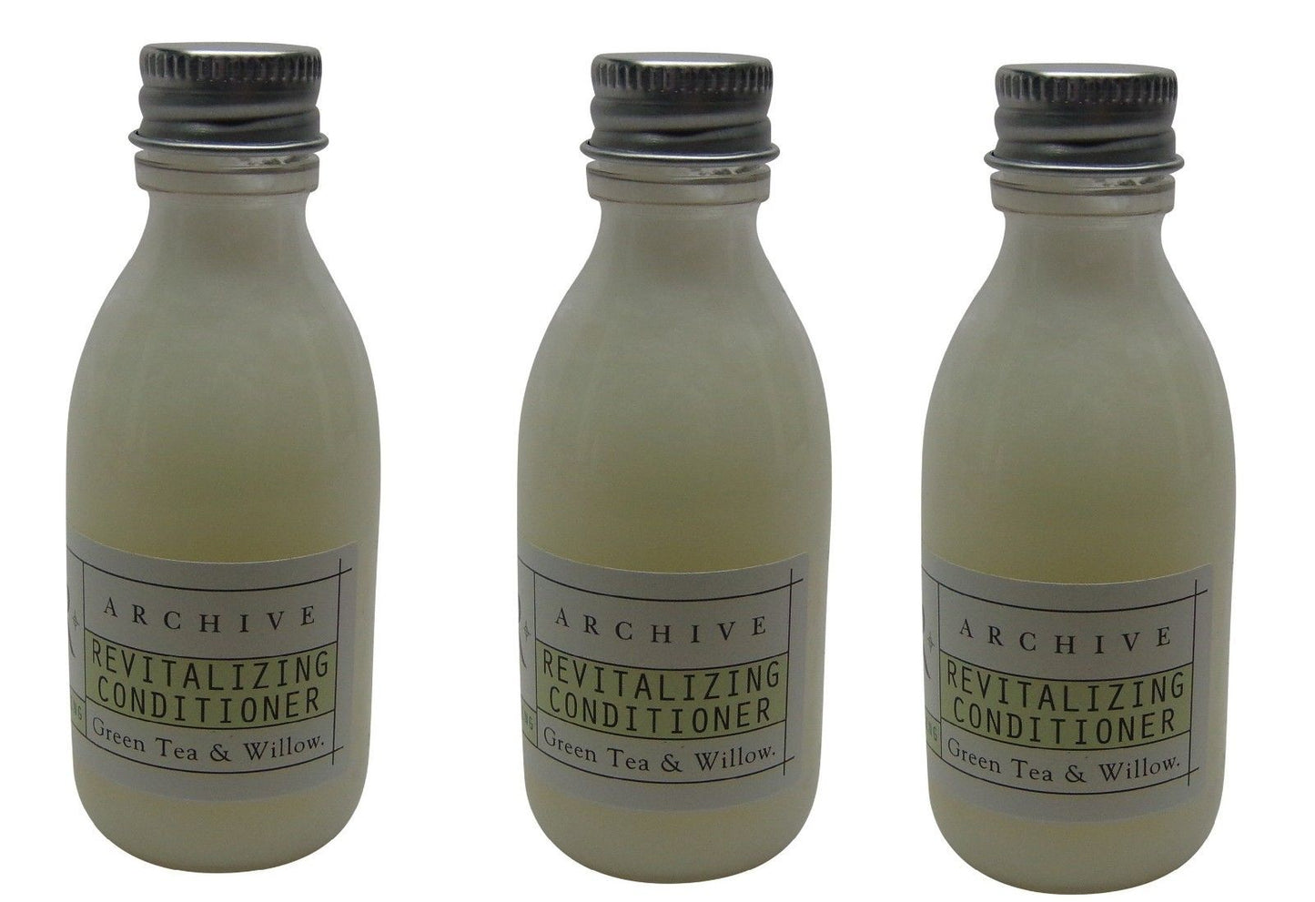 Archive Green Tea & Willow Revitalizing Conditioner lot of 3 bottles 1.5oz each