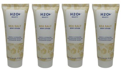 H2O Plus Sea Salt Body Lotion lot of 4 each 1.5oz bottles. Total of 6oz