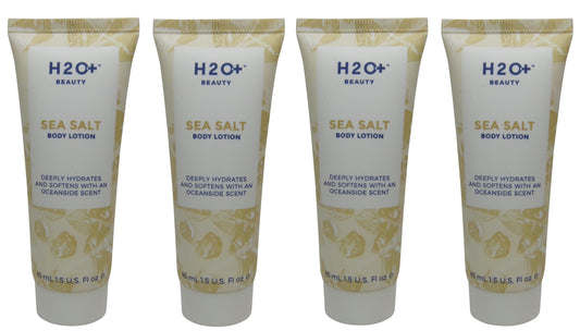 H2O Plus Sea Salt Body Lotion lot of 4 each 1.5oz bottles. Total of 6oz