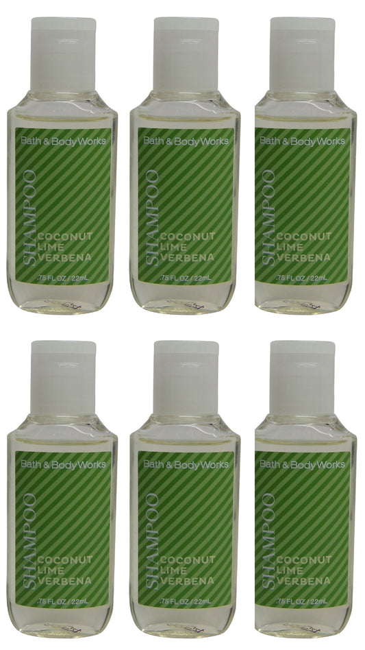 Bath and Body Works Coconut Lime Verbena Shampoo Lot of 6. Total of 4.5oz