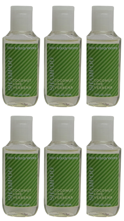 Bath & Body Works Coconut Lime Verbena Shampoo Lot of 6. Total of 4.5oz