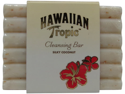 Hawaiian Tropic Silky Coconut Cleansing Massage Soap lot of 16ea 1.5oz Bars Total of 24oz