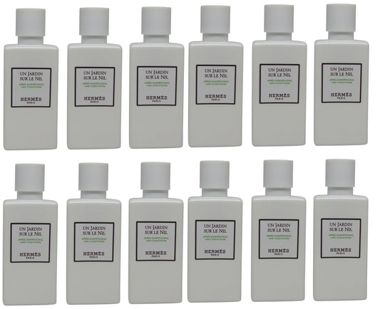 Hermes Un Jardin Sur le Nil Conditioner lot of 12ea 1.35oz Bottles. Total of 16.2oz