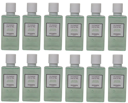 Hermes Un Jardin Sur le Nil Body Cleansing Gel lot of 12ea 1.35oz Bottles. Total of 16.2oz