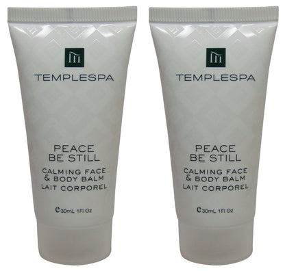 Temple Spa Peace Be Still Calming Face Body Balm Lotion 2 each 1oz tubes