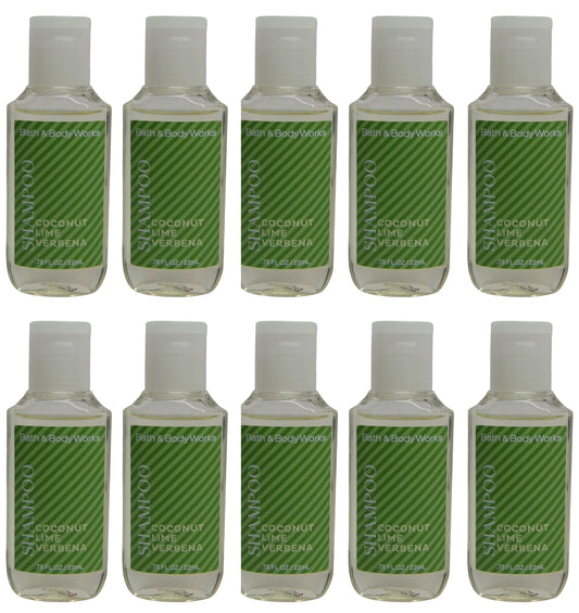 Bath and Body Works Coconut Lime Verbena Shampoo Lot of 10. Total of 7.5oz