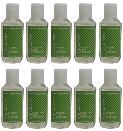 Bath & Body Works Coconut Lime Verbena Shampoo Lot of 10. Total of 7.5oz