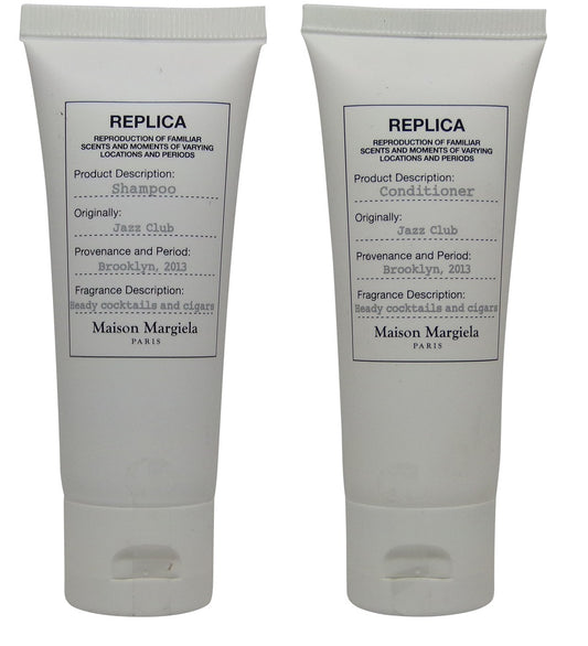 Maison Margiela Replica Jazz Club Shampoo & Conditioner lot of 4 (2 of each) 1.4oz tubes.