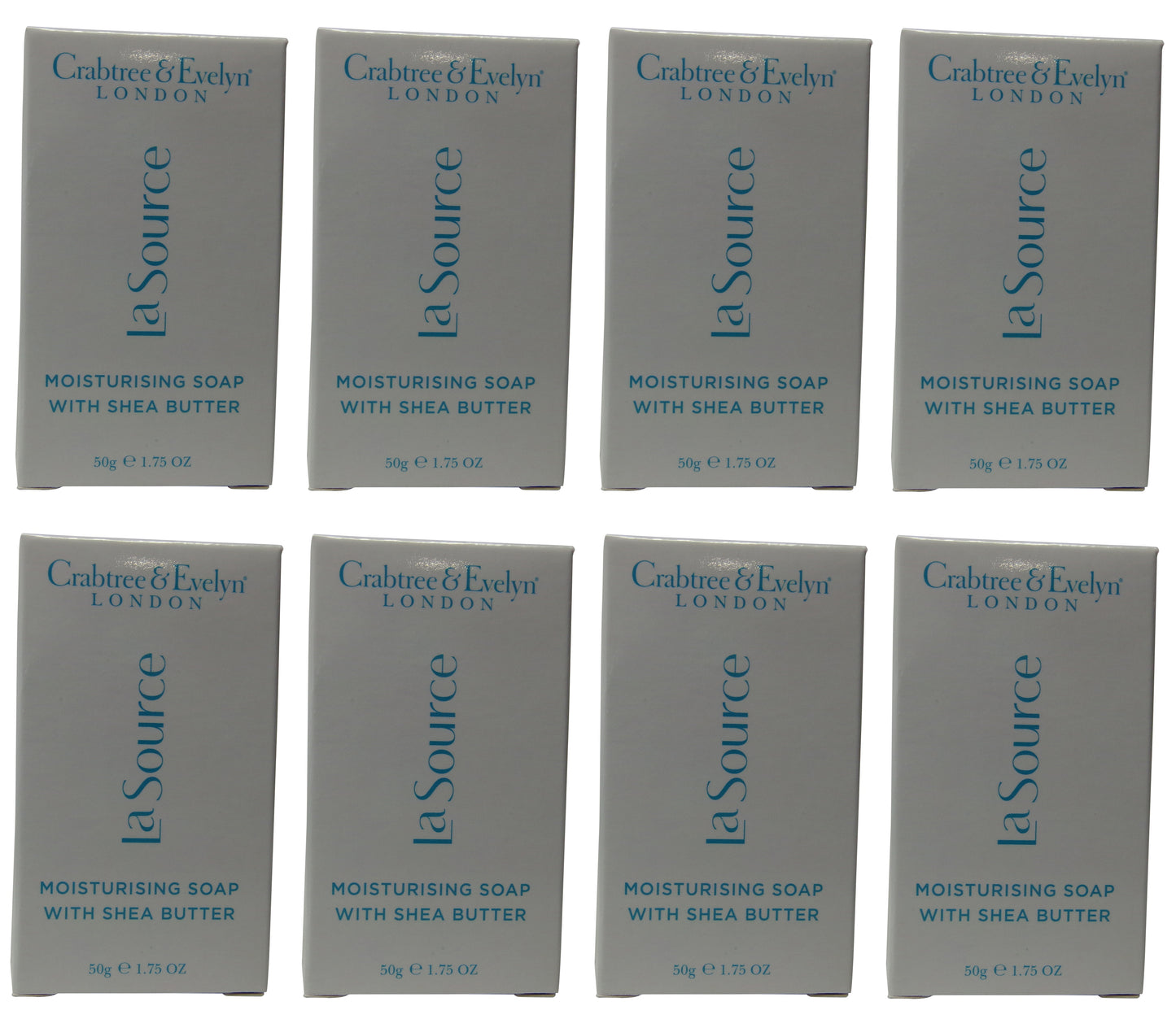 Crabtree and Evelyn La Source Bath Soap 8 each 1.7oz Bars.Total of 13.6oz