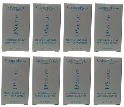 Crabtree and Evelyn La Source Bath Soap 8 each 1.7oz Bars.Total of 13.6oz
