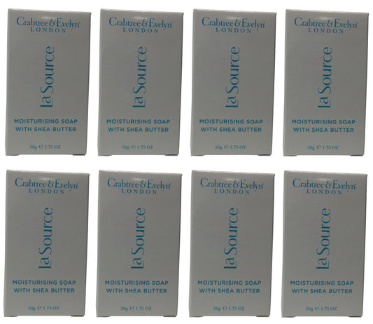 Crabtree and Evelyn La Source Bath Soap 8 each 1.7oz Bars.Total of 13.6oz