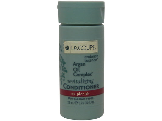 La Coupe Argan Oil Complex Revitalizing Conditioner Lot of 10 each 0.75oz bottles. Total of 7.5oz