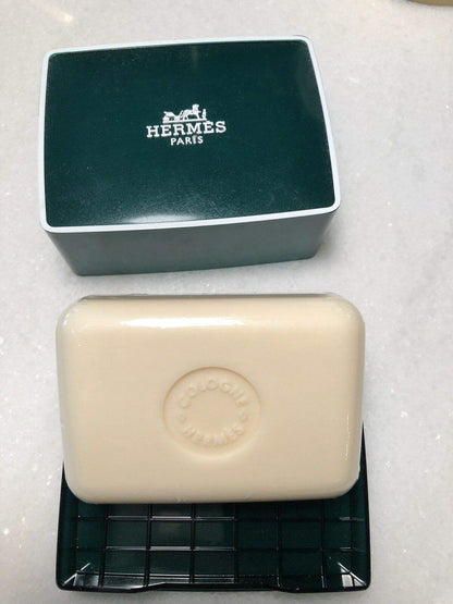 Hermes Soap - Eau d'Orange Verte Luxury Perfumed Gift Boxed Soap Imported From Hermes Paris - Citrus and Mint Fragrance - 3.5 Ounces / 100 Grams - Gift Boxed Perfumed Soap / Savon Parfume