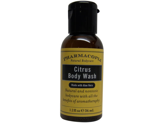 Pharmacopia Citrus Body Wash lot of 8 each 1.2oz bottles. Total of 9.6oz