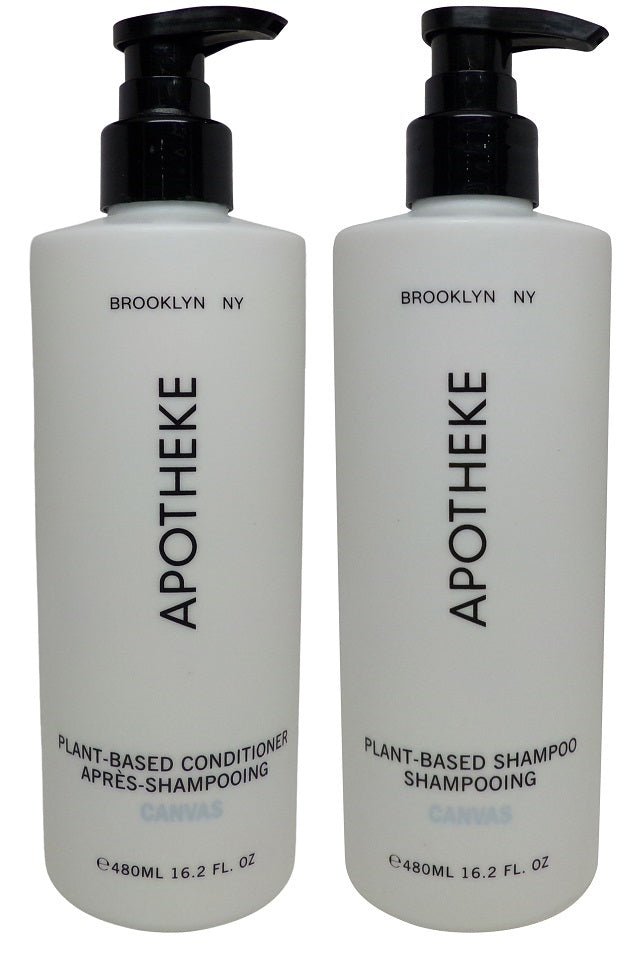 Apotheke Canvas Shampoo and Conditioner 16.2oz Pump Bottles