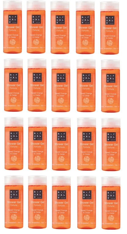 Rituals Radisson Fortune Sweet Orange Cedar Shower Gel. Lot of 20 Total of 17oz