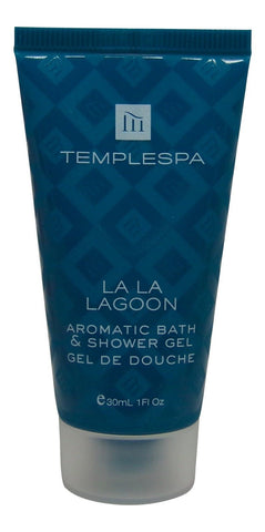 Temple Spa La La Lagoon Aromatic Bath & Shower Gel 4 each 1oz tubes. Total 4oz