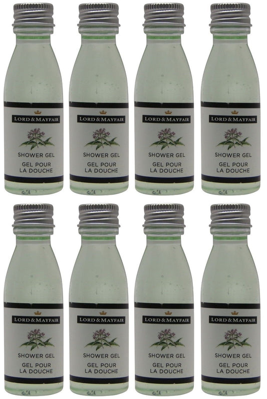Lord and Mayfair Apple & Wicker Shower Gel Lot of 8 Each 1oz Bottles.