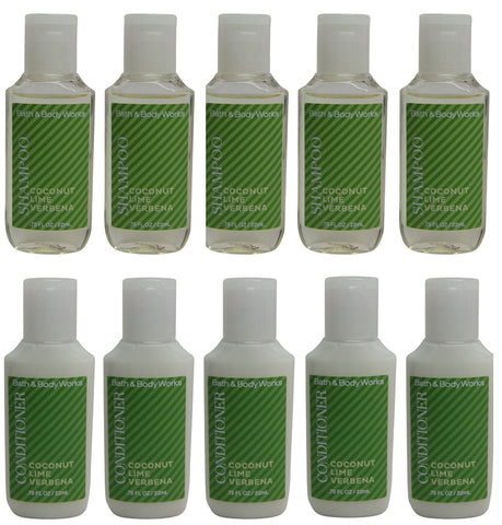 Bath & Body Works Coconut Lime Verbena Shampoo & Conditioner 5 of each